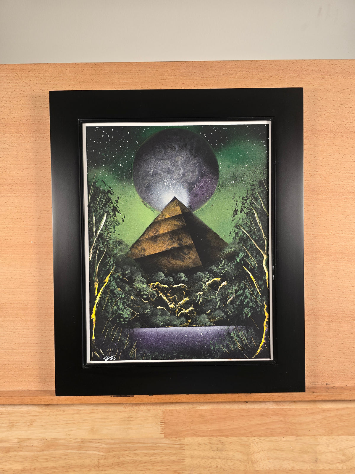 Violet moon pyramid