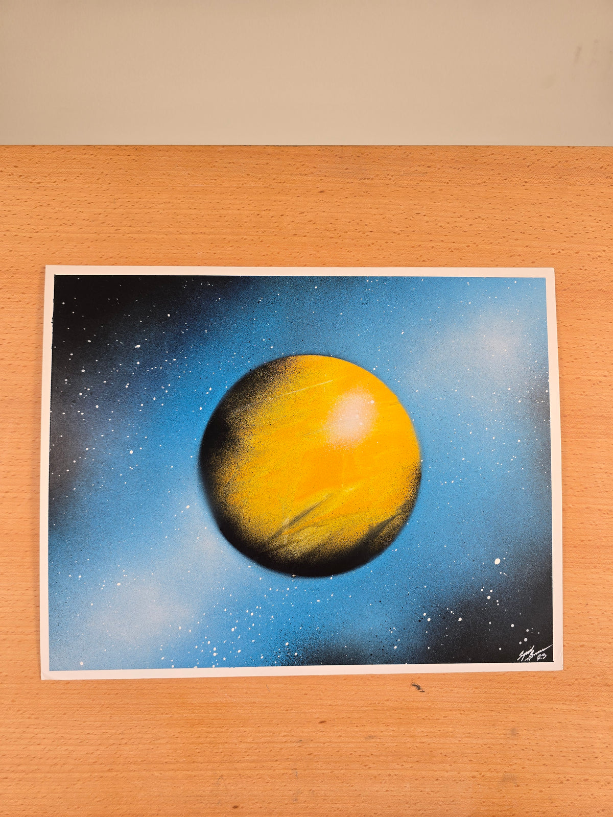 Yellow planet