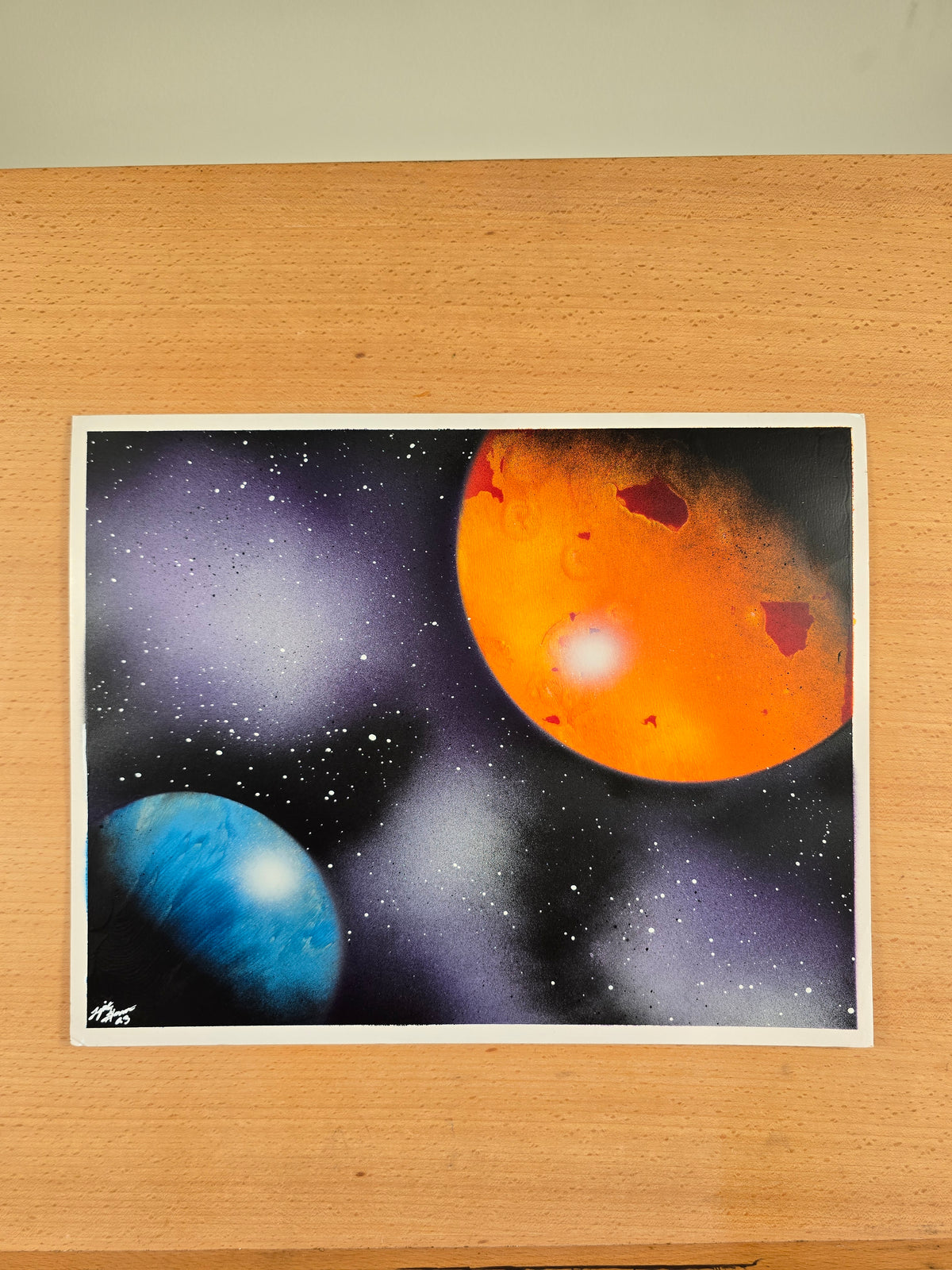 Blue and orange